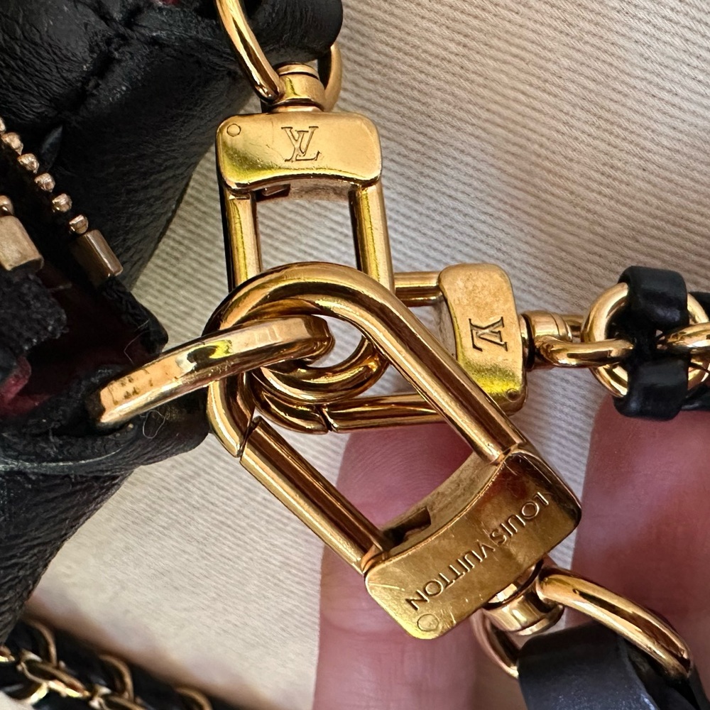 EUC🖤Louis Vuitton Multi Pochette Accessories Bicolor Monogram Empreinte Leather - Picture 11 of 16